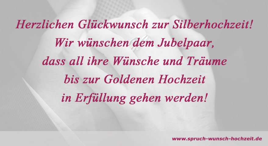 Silberhochzeit Spruche Gluckwunsche Zur Silberhochzeit