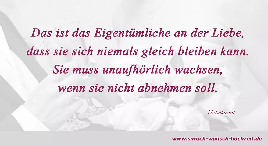 Belibte Hochzeitssprüche über Liebe