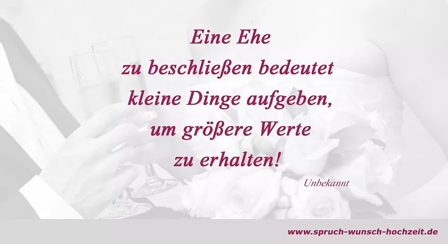 Hochzeitssprüche Ehe