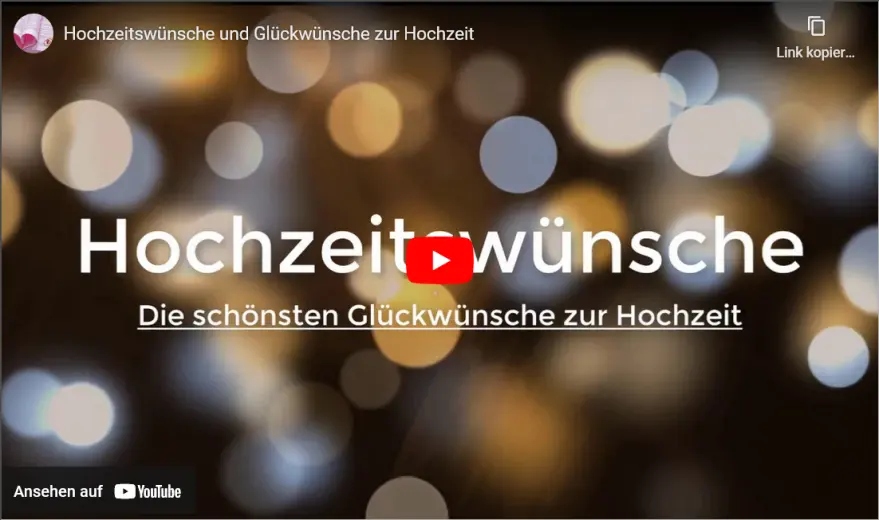 Video 10 beliebte Hochzeitswünsche