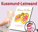 Kussmund Leinwand