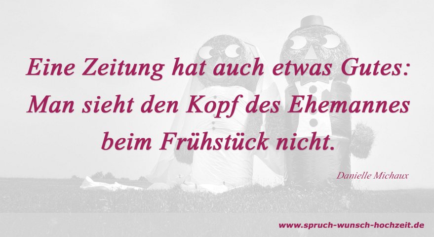 Lustige Sprüche und Zitate zur Hochzeit