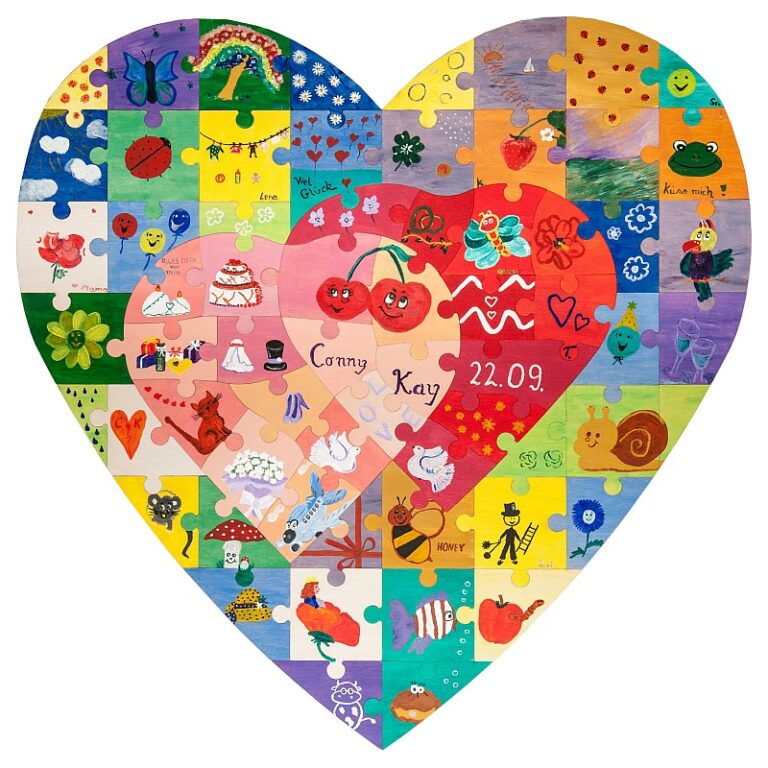 Puzzle zur Hochzeit bemalen Sprüche und Wünsche zur Hochzeit, für
