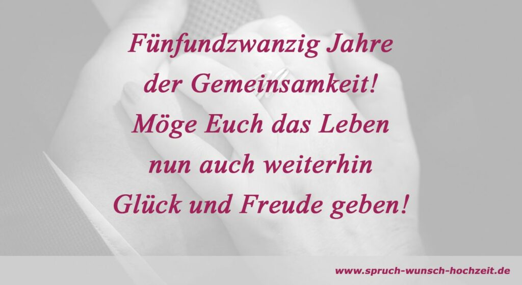 Glückwünsche zur Silberhochzeit Wünsche für das Silberpaar