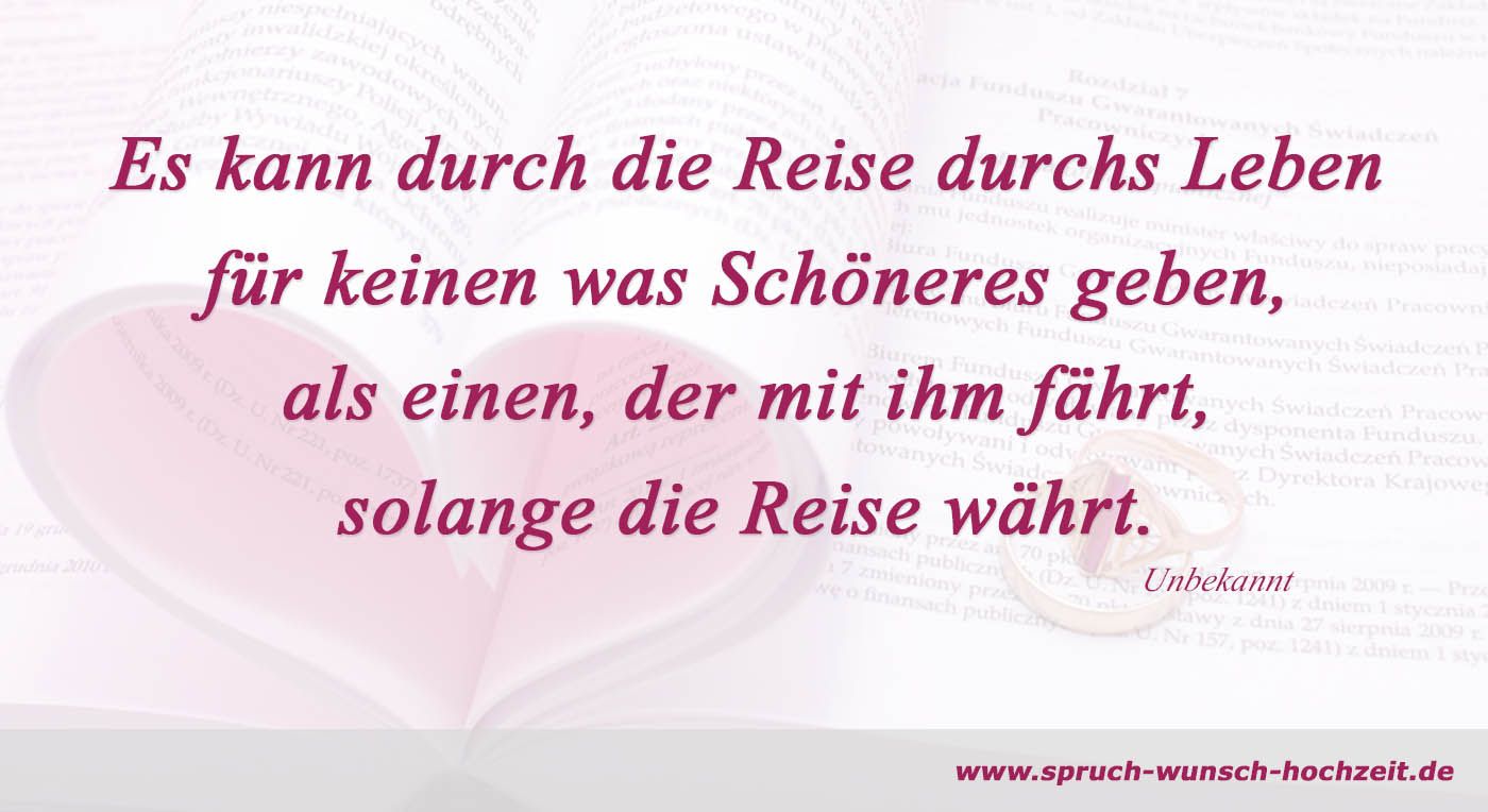 Gedicht Reise Hochzeit