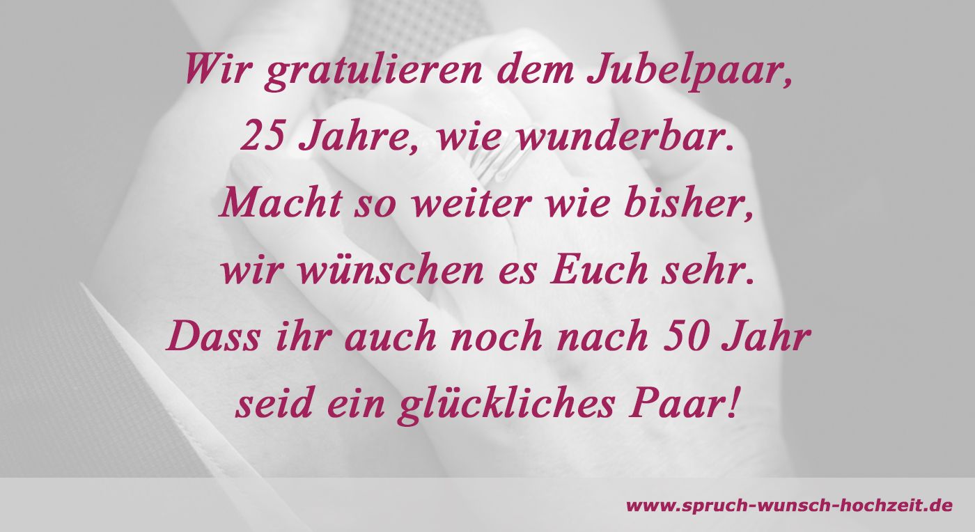 Gedicht zur Silberhochzeit