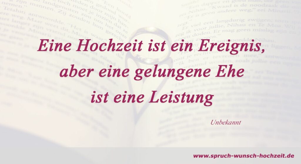 Sprüche über Heiraten und das Thema Heirat