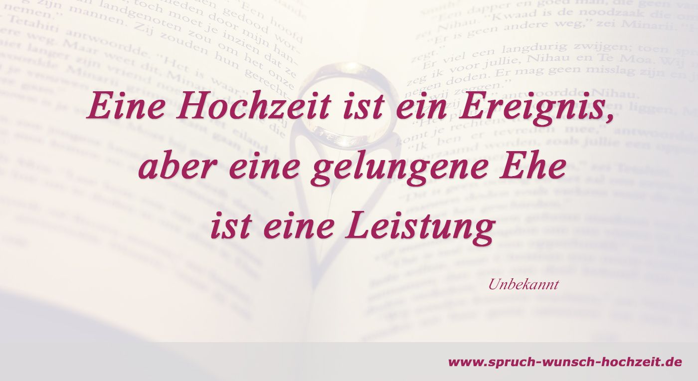 Spruch übers Heiraten