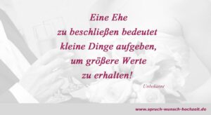 Hochzeitsspruch Ehe