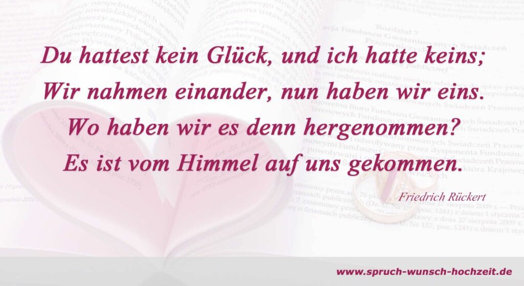 Hochzeitsgedichte Gedicht zur Hochzeit Hochzeitsgedicht