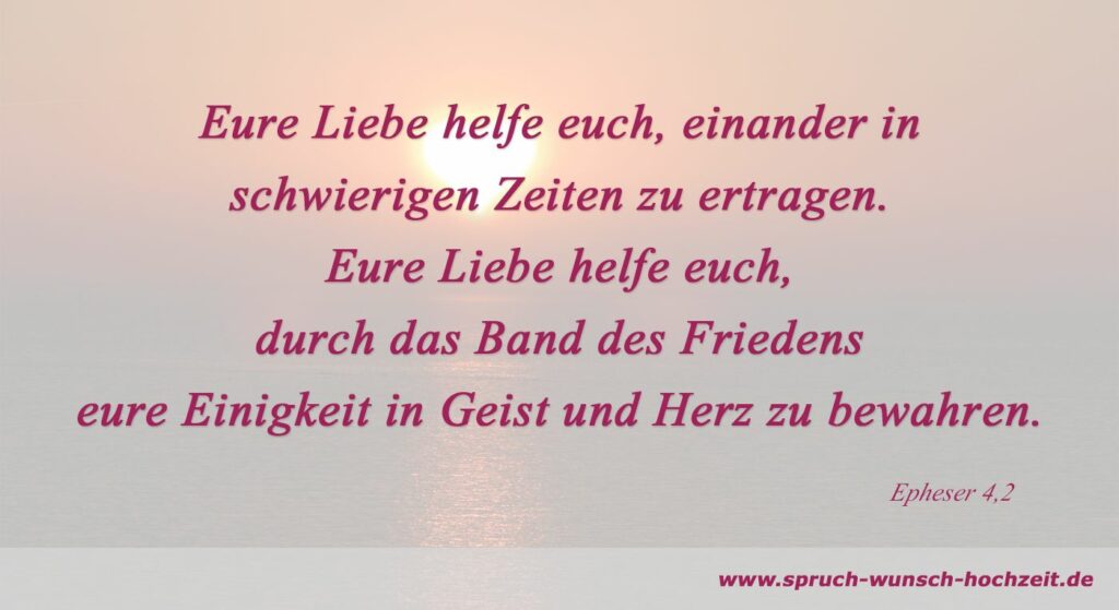 Segenswünsche zur Hochzeit Mit Gottes Segen
