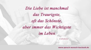 Liebe im Leben Hochzeitsspruch