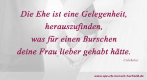 Lustiger Spruch Ehe