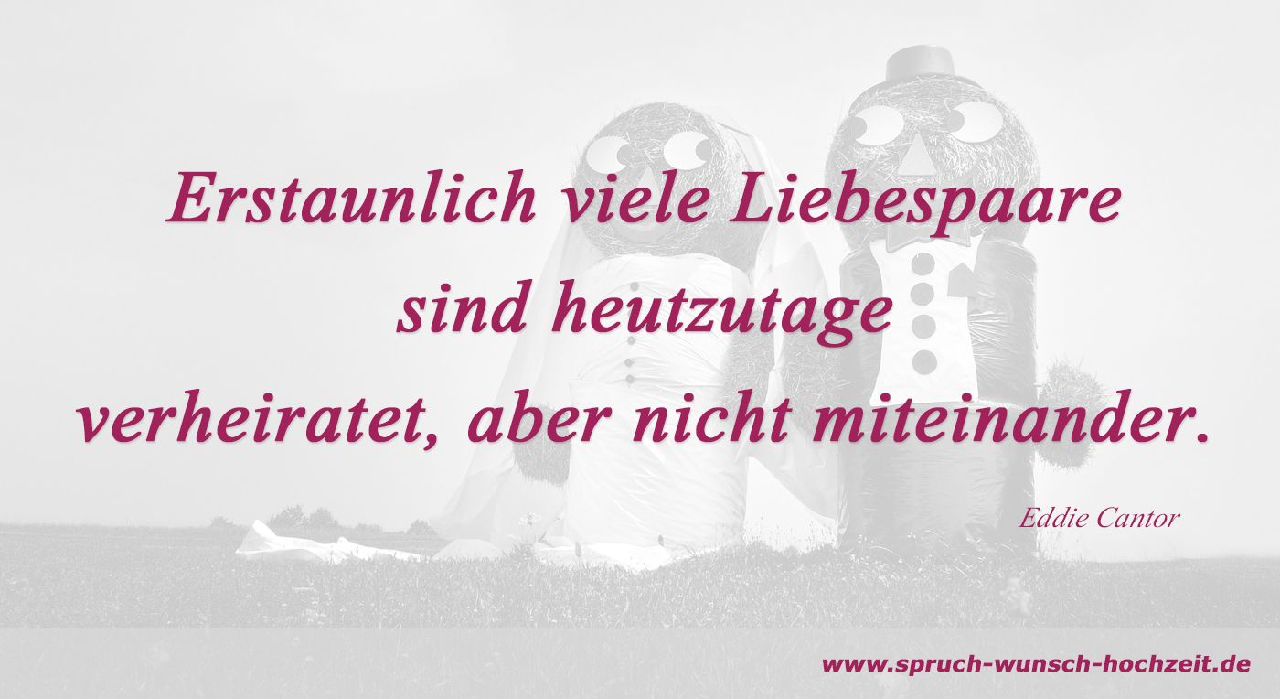 Lustiger Spruch zur Hochzeit