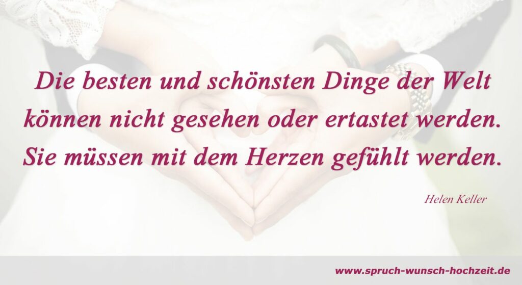 Sprüche mit Herz zur Hochzeit
