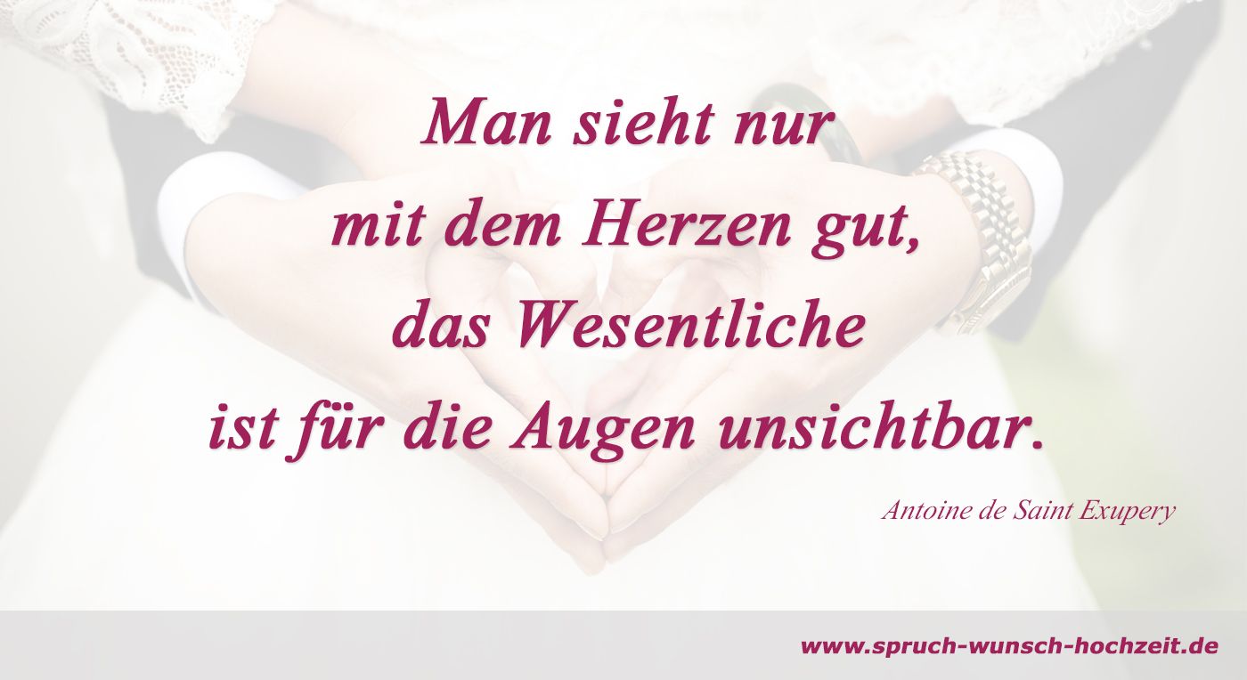 Spruch Herz Hochzeit