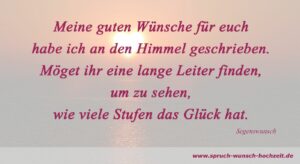 Segenswünsche zur Hochzeit Mit Gottes Segen