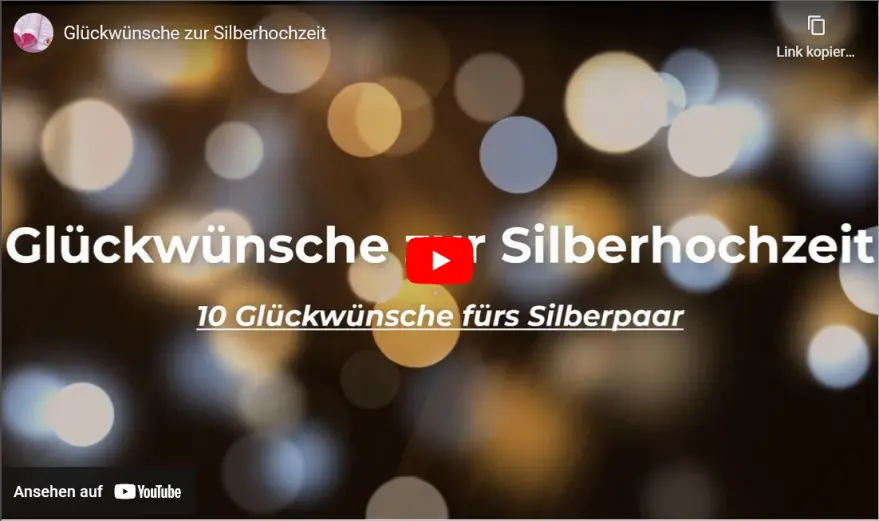 Video Glückwünsche zur Silberhochzeit