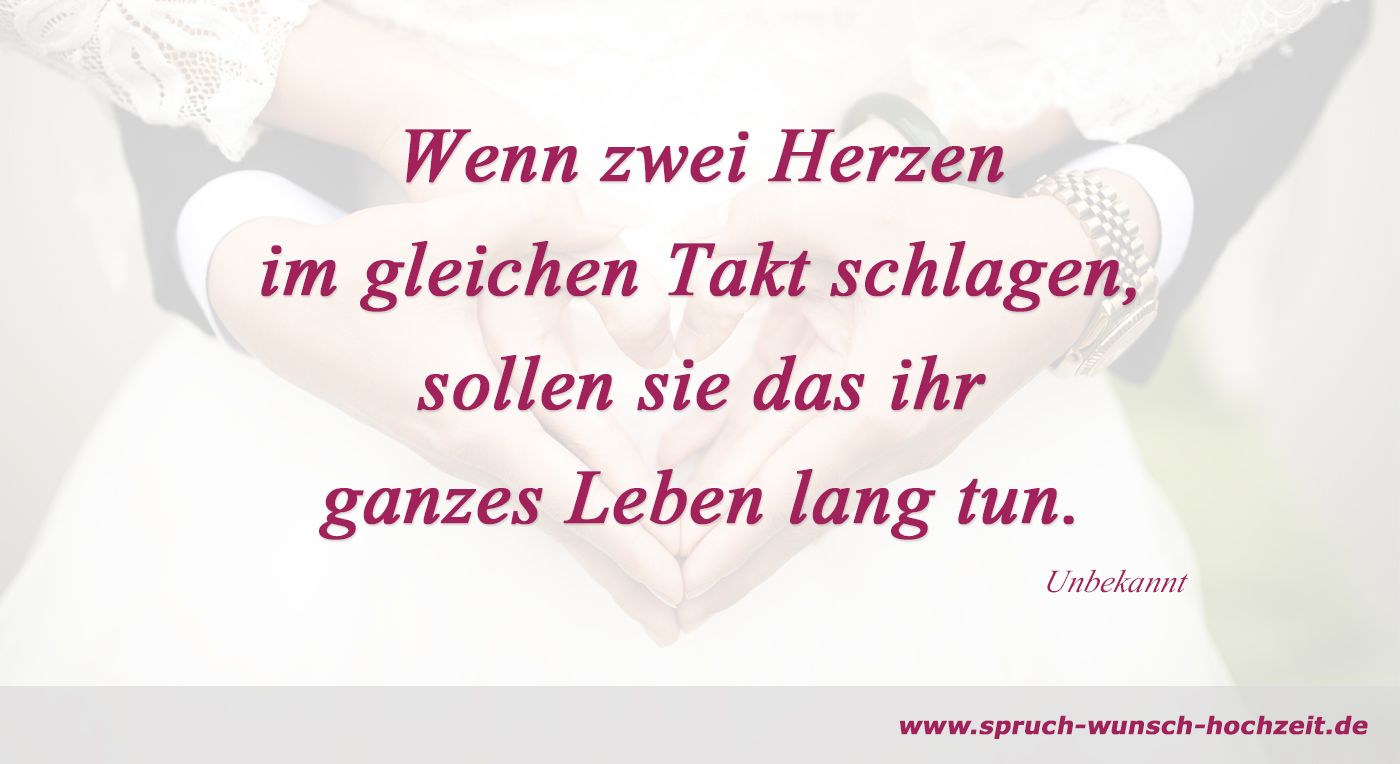 Spruch Herz Hochzeit