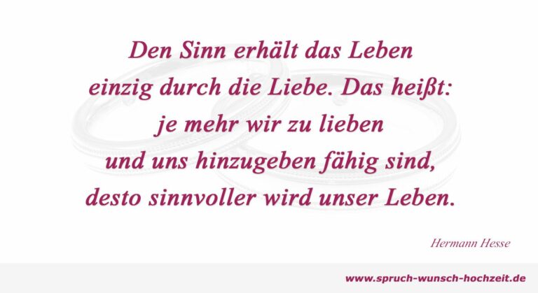 Sprüche und Wünsche zur Hochzeit für Karten und Glückwünsche