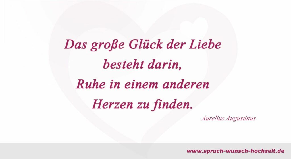 Hochzeitssprüche über die Liebe