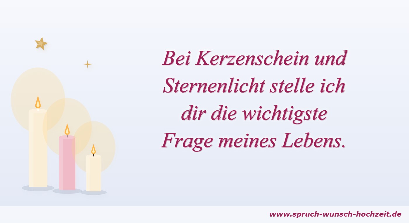 Heiratsantrag bei Kerzenschein und Sternenlicht