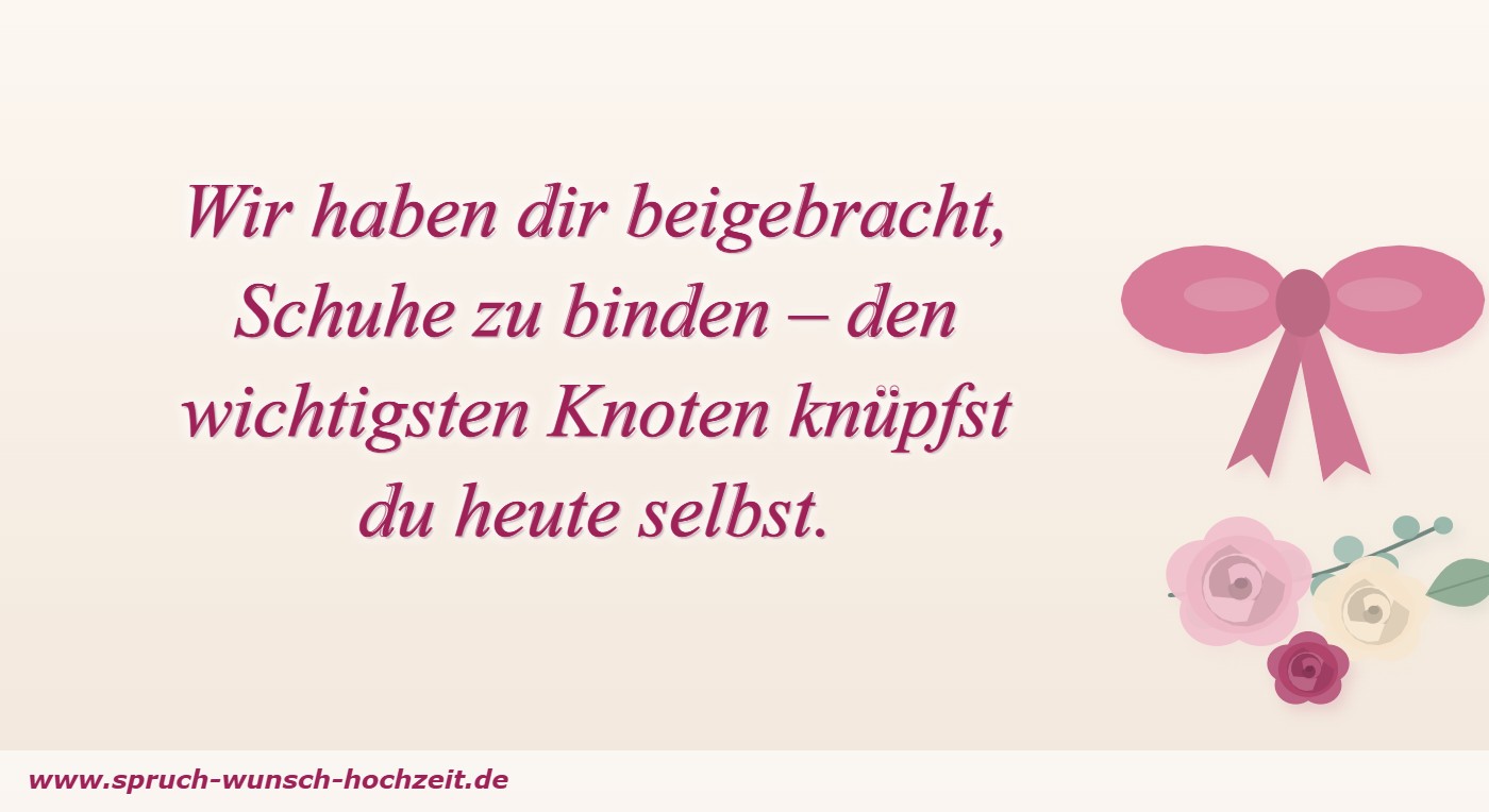 Wir haben dir beigebracht, Schuhe zu binden – den wichtigsten Knoten knüpfst du heute selbst.
