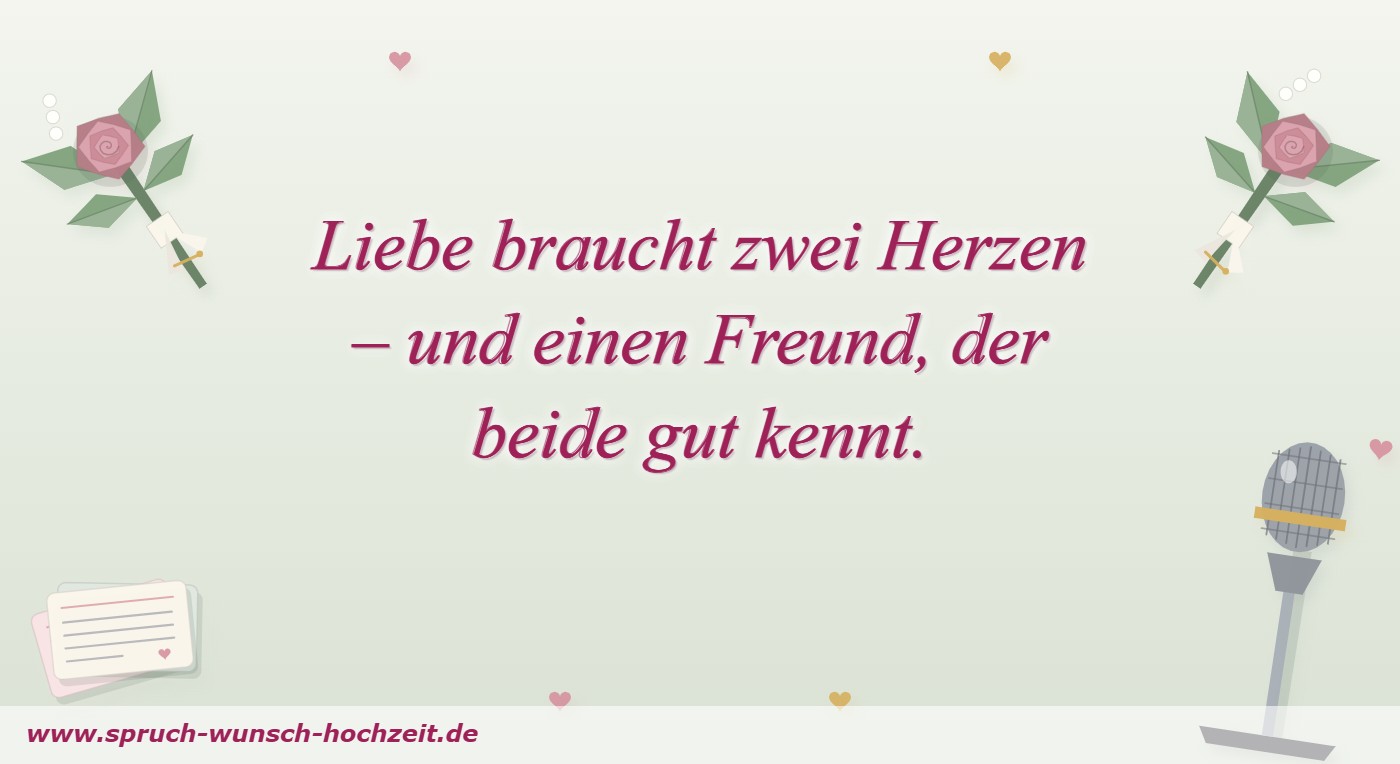 Liebe braucht zwei Herzen – und einen Freund, der beide gut kennt.